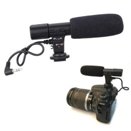 Microfoons Professionele externe stereomicrofoon 3,5 mm Camcorders Digitale videocamera -opnamemicrofoon voor DSLR -camera