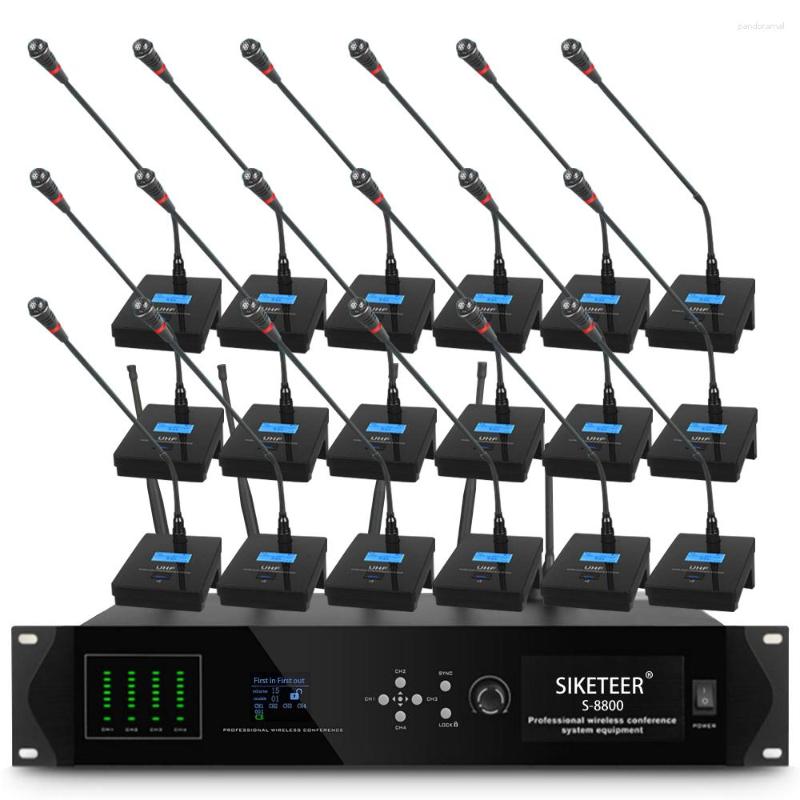 Microphones Professional Hand-in-hand Wireless Conference Microphone System Is Suitable For Various Occasions Large And Small Roo