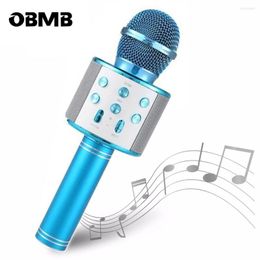 Microphones professionnel enfant cadeau Bluetooth sans fil Microphone karaoké haut-parleur KTV lecteur de musique enregistreur de chant portable