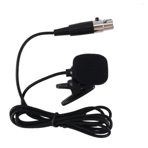 Microphones Professionnel Lavalier Revers Pince À Cravate Microphone À Condensateur 4Pin Mic Pour Bodypack 4 Broches XLR