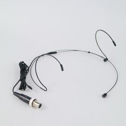 Microfoons Professionele omnidirectionele oren haken headset microfoon voor mipro act draadloos riempack -systeem zwart beige kleur