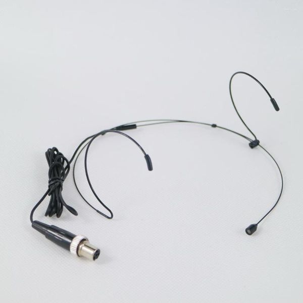 Microphones professionnel omnidirectionnel oreilles crochets casque Microphone pour MiPro ACT sans fil BeltPack système noir Beige couleur