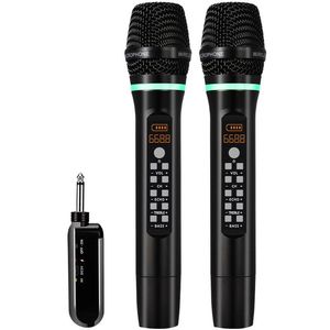 Microfoons Professionele UHF Wireless Microfoon Handheld Bluetooth Karaoke Microfoon Recording Studio Home Party Singing For Car Spreker