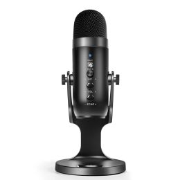 Microphones Professional USB Condenser Microphone Studio Enregistrement du micro cardioïde pour ordinateur de jeu PC Ordinal Pod Streaming Podcasting