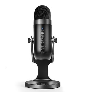 Microphones Microphone USB professionnel Streaming Podcast Studio condensateur cardioïde PC ordinateur micro support pour Streaming vidéo jeu chant 230920