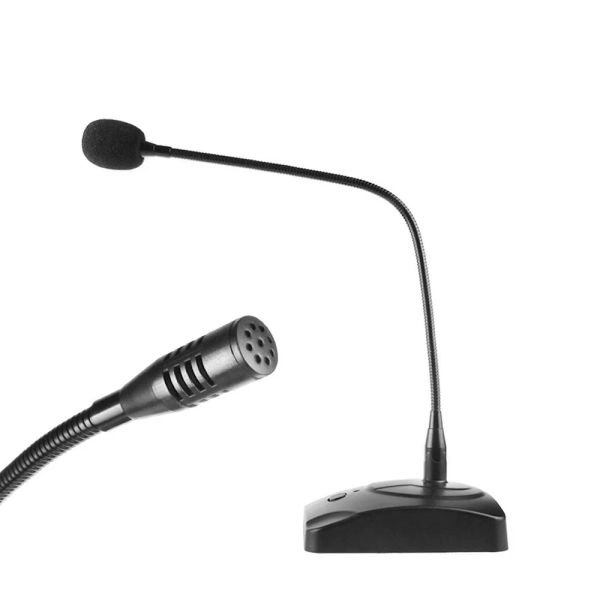 Microphones Professional Wired Conference Microphone 360 Mic de col en cygne flexible pour l'instrument de conférence de radiodiffusion 6,5 mm Câble audio