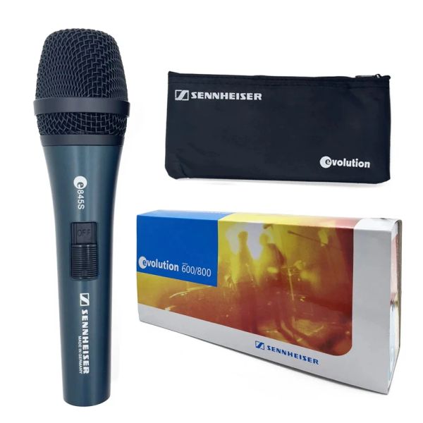 Microphones Microphone câblé professionnel pour Sennheiser E845S Supercardioid Dynamique Mic de poche pour scène de performance en direct