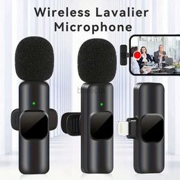 Microphones Professional Wireless Lavalier Microphone Perfect for Interviews PodcastsVlogs Vidéos pour iPhone iPad-for Androidos et 3,5 mm 240408