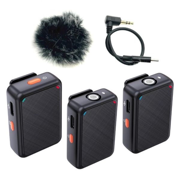 Microphones Professional Wireless Microphone omnidirectionnel Microphone externe Accessoire de diffusion en direct pour l'action 2/3/4 Camera Y9RF