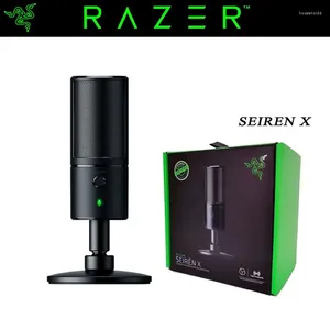 Microphones Razer Seiren X Microphone dynamique à large bande chaud et lisse pour la musique Application vocale Diffusion Studio d'enregistrement Podcast