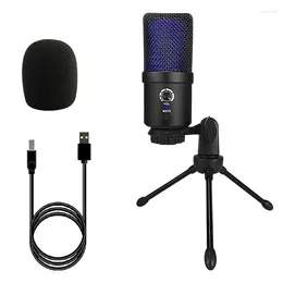 Microfoons Opnamemicrofoon RGB-condensatormicrofoon voor streaming YouTube Zoom Podcasting Draagbare live-uitzending