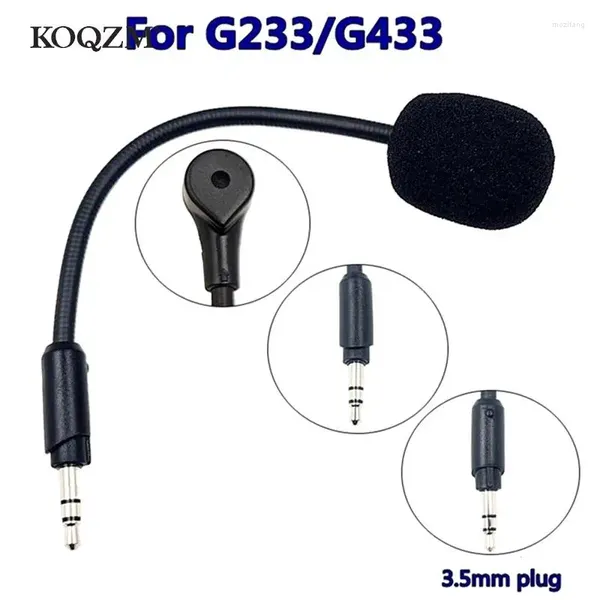 Microphones Remplacement de 3,5 mm Microphone Stéréo Studio pour G233 G433 E-Sports Headset Gaming Gaming Accessoires Mic