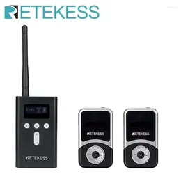 Microfoons Retekess T130S 1 Zender 2 ontvangers Wireless Tour Guide System Audio voor Excursion Church Training Meeting Museum Factory