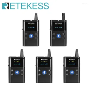 Microphones Rekess126 Système de guidage touristique sans fil à deux voies Audio 5 PCS Récepteurs pour excursion à cheval