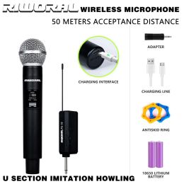 Microphones Riworal PG18 PG28 RECHARGETY WIRESS Microphone Home Stage Party Karaoke Host KTV Singing Professional