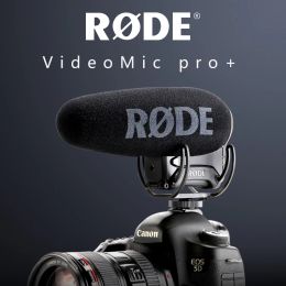 Microphones Rode Videomic Pro + Plus Microphone Shot Gun Interview Video Studio Microfone Rycote Lyre pour canon Panasonic DSLR Camera Mic