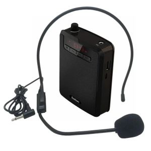 Microphones Rolton K300 Portable vocal amplificateur Clip de bande de taille avec FM TF MP3 Powerbank pour guides touristiques enseignants enseignant le microphone