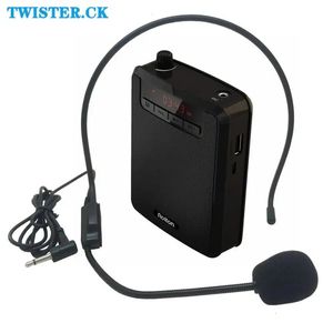 Microfoons Rolton K300 Draagbare stemversterker met riemclip Headset Microfoon Radio Ondersteuning Fm Tf Mp3-luidspreker 231116