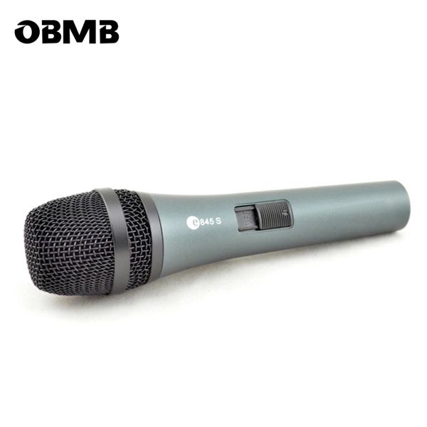 Micófonos envío gratis, precio de venta E845S Micrófono vocal cardioide dinámico con cable, con cableado Sennheisertype Vocal Micrófono