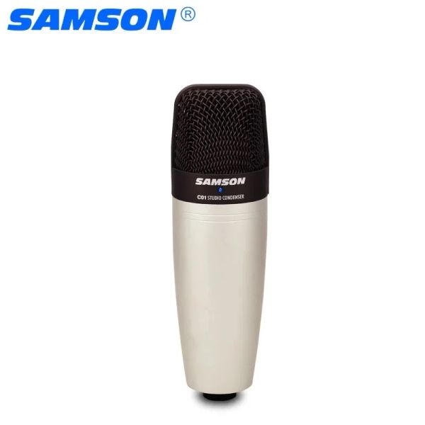 Micrófonos Samson C01 Condensador Micrófono para grabar voces instrumentos acústicos y para usar AS y micrófono de batería