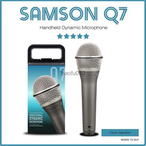 Microfoons Samson Q7 Dynamische vocale microfoon Handheld instrument Pick Up Mic Necording Microfoon voor Karaoke live concertgitaar HKD230818