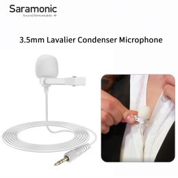 Microphones Saramonic SRM1W 3,5 mm TRS Condenseur Lavier Microphone pour les caméras DSLR