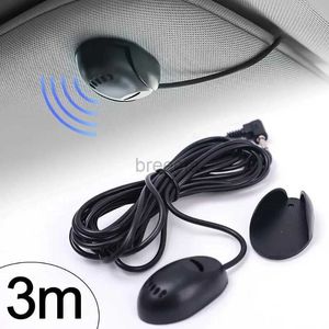 Microfoons Zelfklevende auto Audiomicrofoon 3,5 mm aansluitingsplugmicale stereo Mini 3,5 m bedrade externe microfoon voor auto-dvd-radio in auto 240408