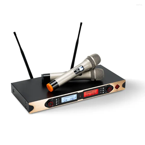 Microphones Senwosi Wireless Microphone System Double Mic de micro manche