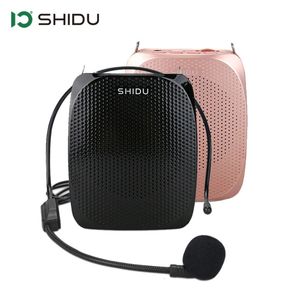 Microphones Shidu S258 Amplificateur vocal portable 10W Microphone filaire Mini haut-parleur Haut-parleur sonore stéréo naturel pour la parole des enseignants 231116