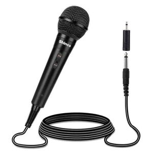 Microfoons Shinco 4m kabel dynamische karaoke microfoon voor het zingen van metalen handheld microfoon compatibel met karaoke machine luidspreker amp mixer T220916