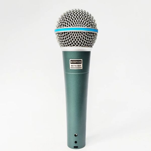Microphones Shure Beta58a Super cardio dynamique vocal portable Karaoke Wired Dynamic Microphone Saxophone Conférence Église professeur