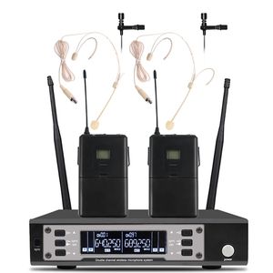 Microphones SOMLIMI EW135G4 UHF Long double canal professionnel système de Microphone sans fil Performance de scène dynamique 221115