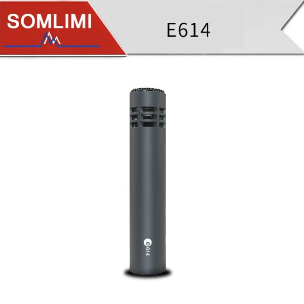Microphones Somlimi de haute qualité E614 Microphone Instrument de condenseur, micro à instrument cardioïde avec support de pince pour la vente à chaud