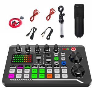Microfoons geluidskaartkit voor live streaming Engelse versie streaming apparatuur bundel audio interface geluid DJ Mixer Broadcast voor