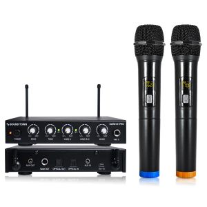 Microphones Sound Town 16 Channeaux Système de mélangeurs de karphone sans fil STRIT TV Home Theatre Sound Bar (SWM16PRO)