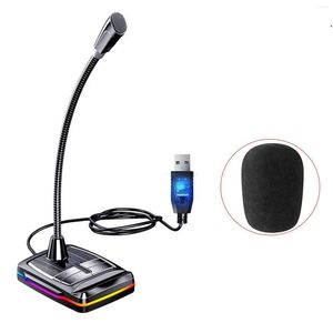 Microphones Discours Bureau Diffusion en direct PC Ordinateur portable Filaire Bureau Réunion Ordinateur Microphone Libre Debout Maison Flexible Col de Cygne Streaming