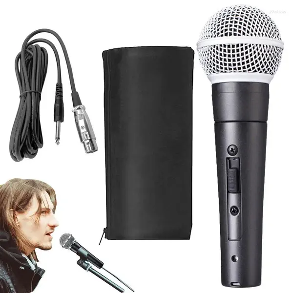 Micrófonos Micrófono de canto de escenario SM 58 Vocal dinámico cardioide con bolsa de almacenamiento con cable para cantantes KTV