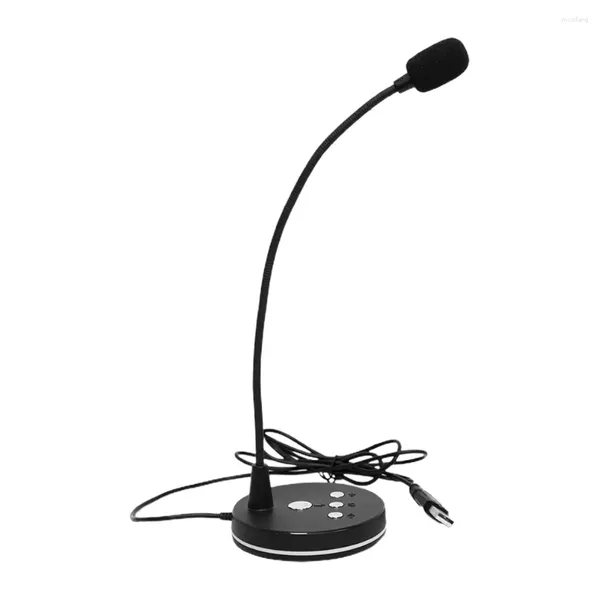 Microphones Stand Microphone d'ordinateur portable USB Haut-parleur d'ordinateur Base réglable Réunion avec support Streaming en direct