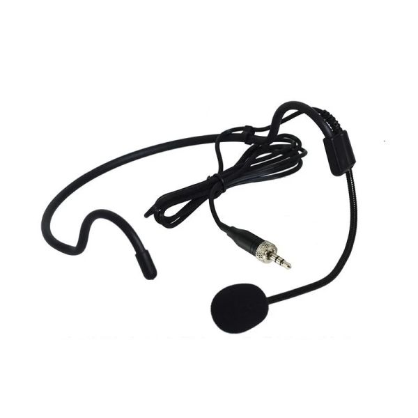 Microphones Casque bolymique standard microphone microphone pour Sennheiser EW100, EW300, EW500 Unidirectional Black