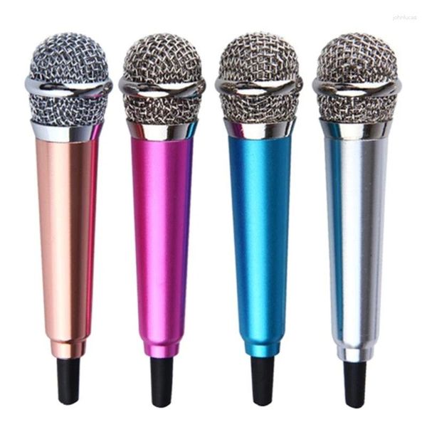 Microphones Microphone audio stéréo de studio avec couverture en éponge coupe-vent 3,5 mm double canal