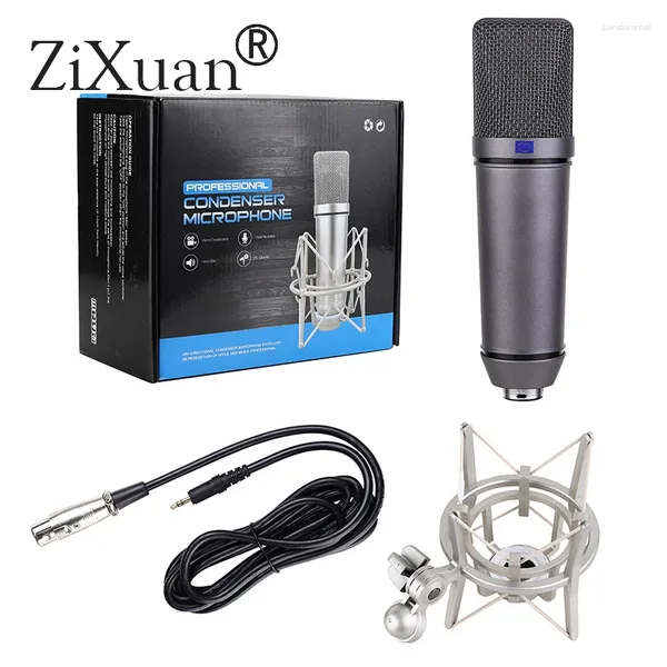 Microphones Studio Registrazione Microfono Kit Con in Metallo Mount par ordinateur Podcast Gaming Recording Canto