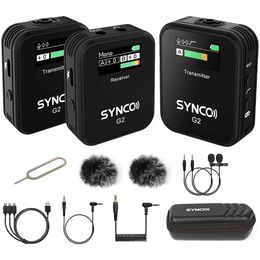 Micrófonos Synco Micrófono inalámbrico profesional para PC Home Studio Smartphone Teléfono Tarjeta de audio portátil Mikrofon Condenser Mic Video 231023