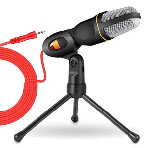 Table des microphones Condenseur Stéréo Microphone Highend Portable Computer Microphone Home Foldable Retractable SF666Q888 + Tripod Nouveau