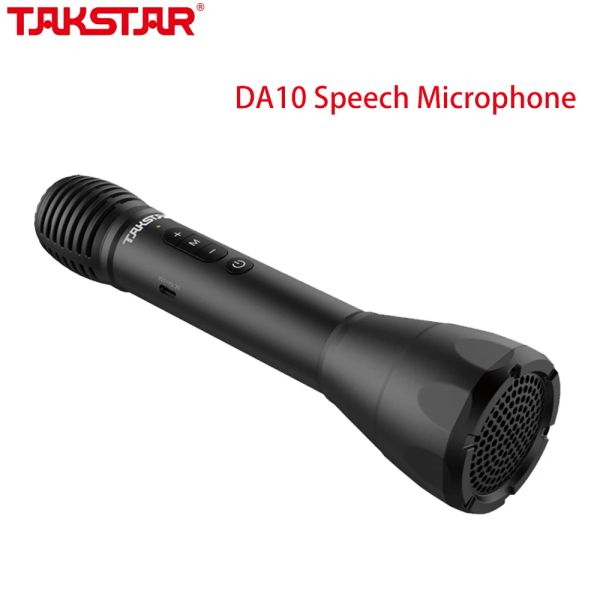 Microphones Takstar DA10 Microphone sans fil portable unidirectionnel Batterie intégrée FR Discours Publicité Karaoké Guide touristique Enseignement