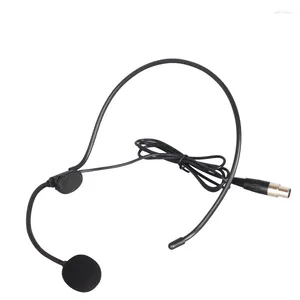 Microphones à trois broches XLR casque condensateur microphone col de cygne professionnel taille pack émetteur écouteur
