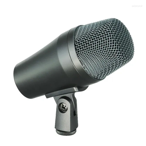 Micrófonos instrumentos de bombo de micrófonos micrófono con soporte de brazo clip para grabación de guitarra de baja frecuencia en vivo karaoke