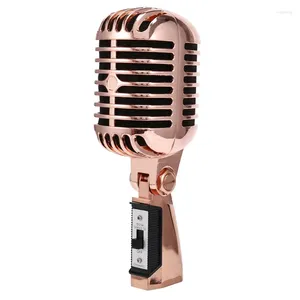 Microphones Meilleures offres Microphone filaire professionnel Vintage classique micro Vocal dynamique pour la performance en direct karaoké