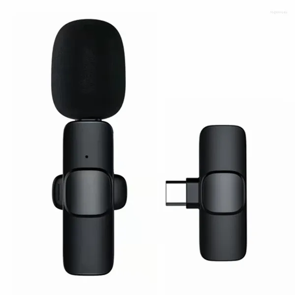 Microphones Meilleures offres Microphone Lavalier sans fil Enregistrement audio vidéo portable Mini micro pour entretien téléphonique