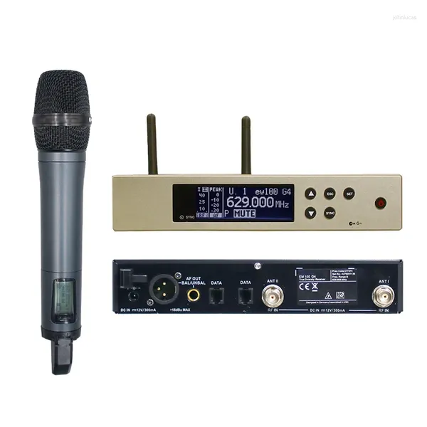 Microphones de qualité supérieure EW135G4 EW 100 G4 Système de microphone sans fil UHF professionnel avec récepteur EW100G4 E835