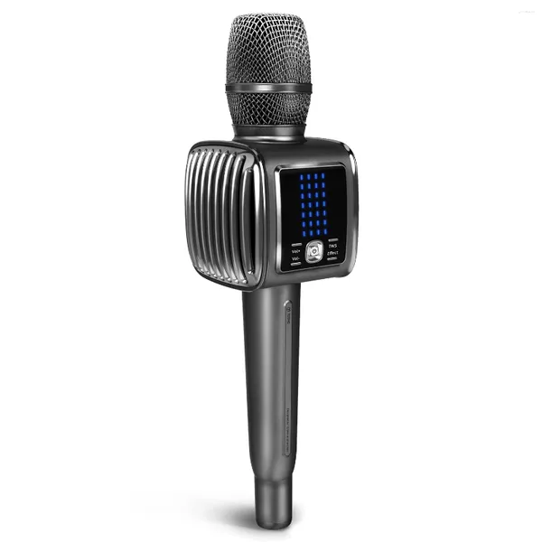 Micrófonos TOSING G6 Pro Micrófono de karaoke inalámbrico para adultos/niños Grabación de canto Podcast 20W PA Levitación Altavoz Bluetooth